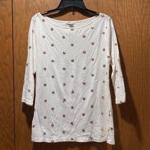 NWT Off white 3/4 sleeve sequined top from Old Navy